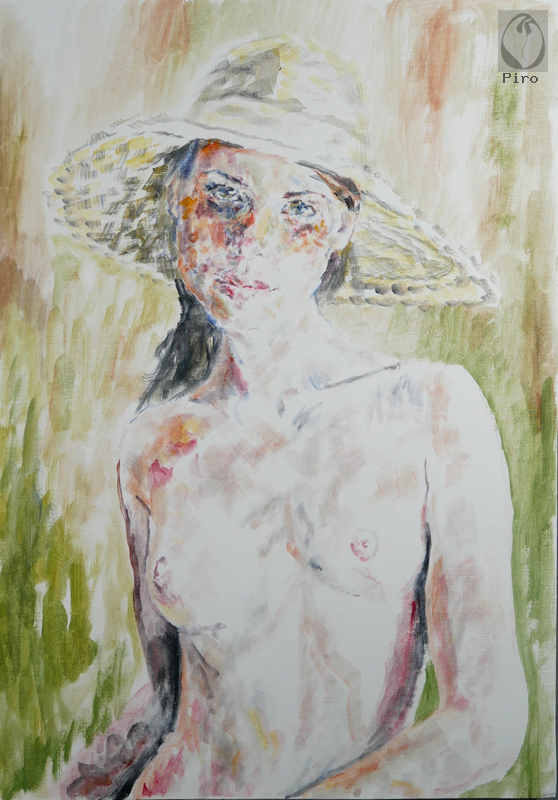 oil on paper - olio su carta di Piro